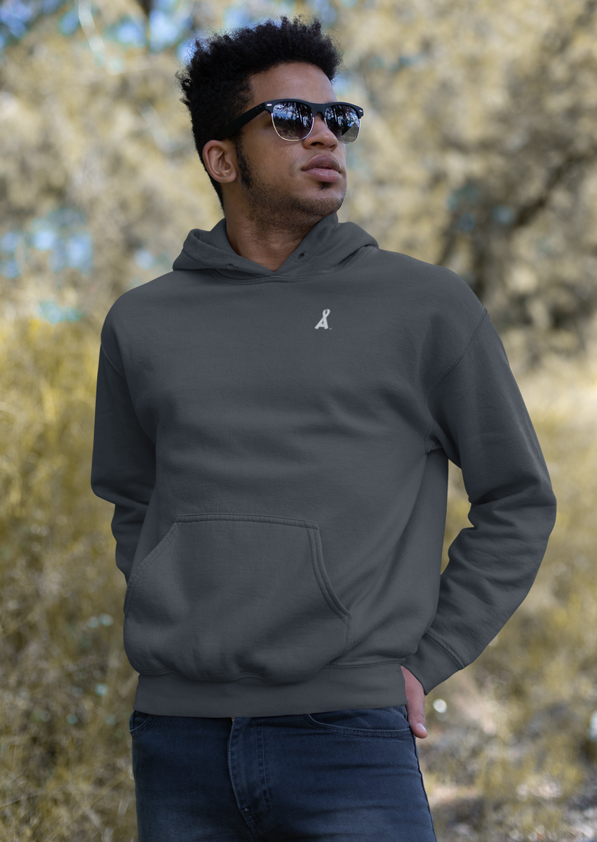 Dark grey champion hoodie hotsell
