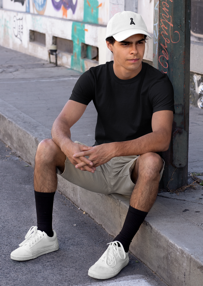 Men s White Alopecia A Hat