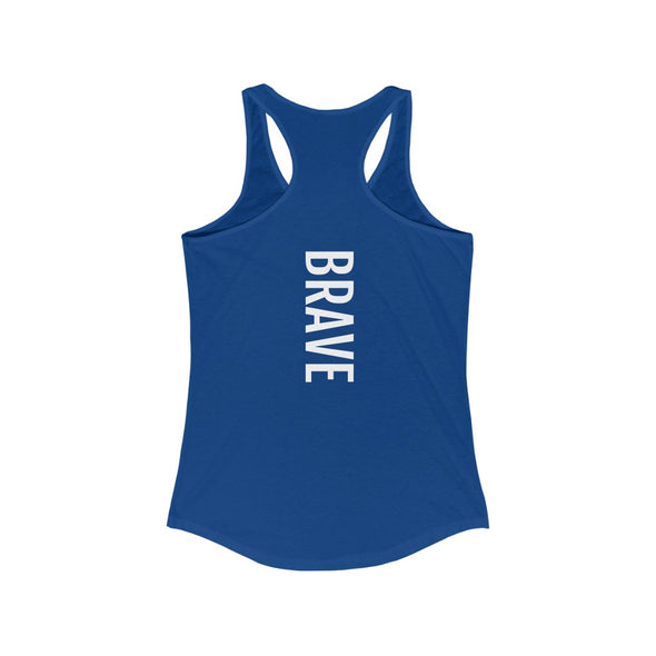 Women's Blue "Brave" Tank Top