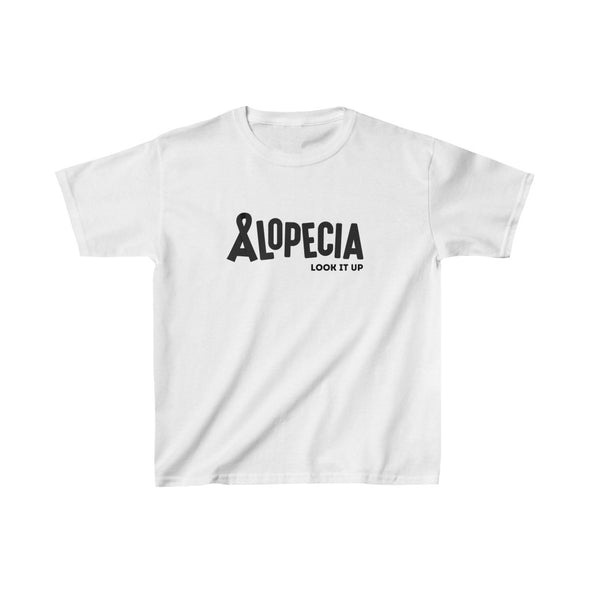 White "Alopecia Look It Up" Youth T-Shirt