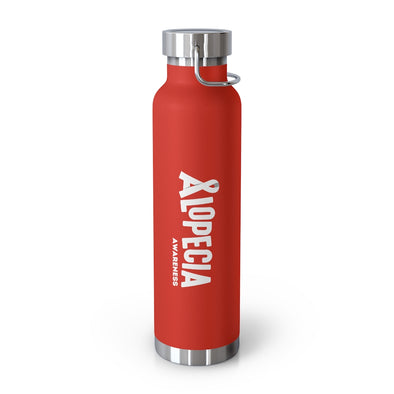 Red "Alopecia Awareness" Insulated Water Bottle