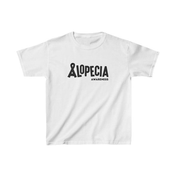White "Alopecia Awareness" Youth T-Shirt