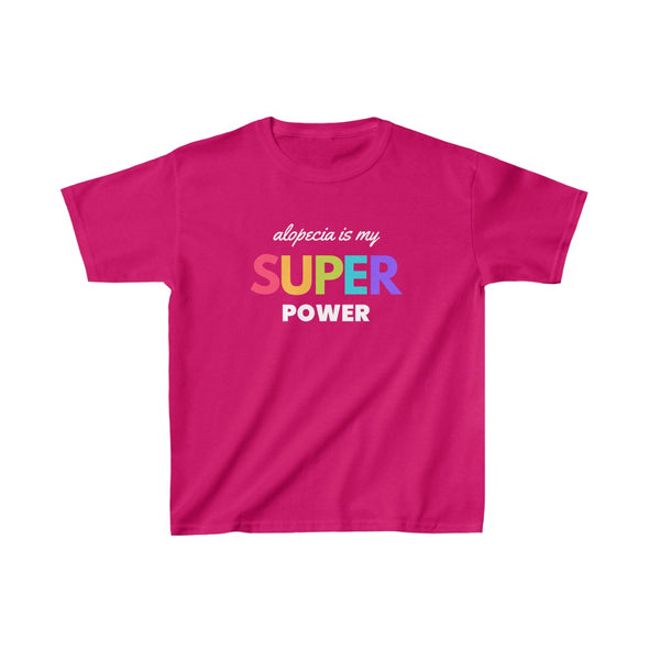 Pink "Alopecia Is My Super Power" Youth T-Shirt