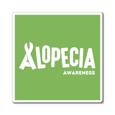 Green "Alopecia Awareness" Magnet