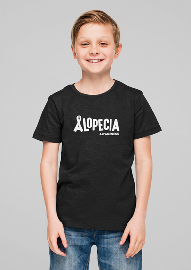 Black "Alopecia Awareness" Youth T-Shirt