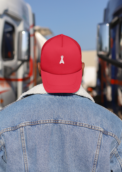 Men's Red Alopecia A™ Trucker Hat