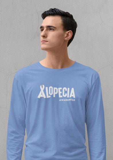 Men's "Alopecia Awareness" Long Sleeve T-Shirt