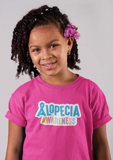 Pink "Alopecia Awareness" Youth T-Shirt