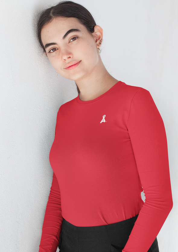 Women's Red Alopecia A™ Long Sleeve T-Shirt