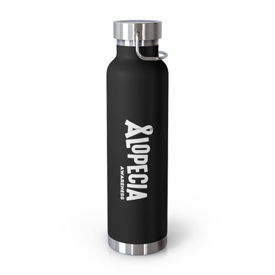 Black "Alopecia Awareness" Insulated Water Bottle