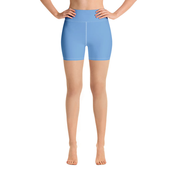 Women's Light Blue Alopecia A™ Yoga Shorts