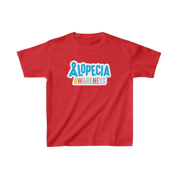 Red "Alopecia Awareness" Youth T-Shirt