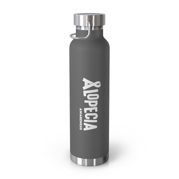 Gray "Alopecia Awareness" Insulated Water Bottle
