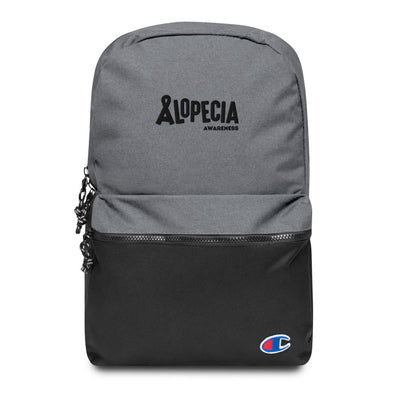 "Alopecia Awareness" Embroidered Champion Backpack