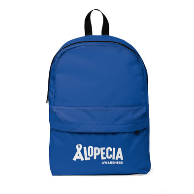 Blue "Alopecia Awareness" Backpack