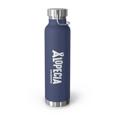 Navy Blue "Alopecia Awareness" Insulated Water Bottle