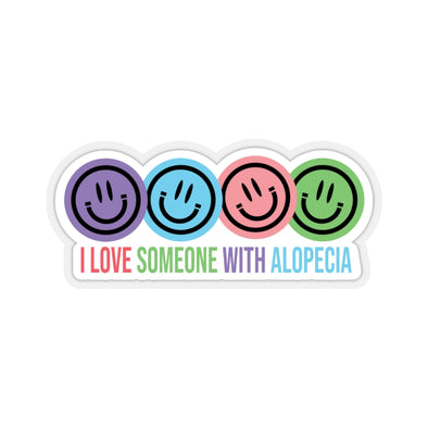 "I Love Someone With Alopecia" Sticker
