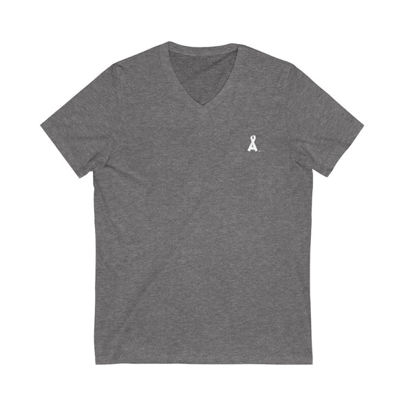 Men's Dark Gray Alopecia A™ V-Neck T-Shirt