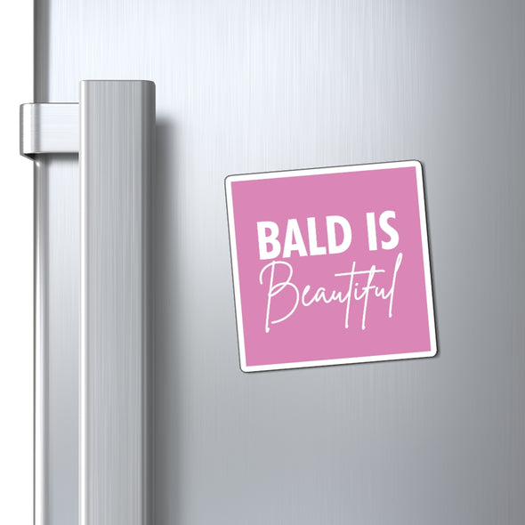 "Bald Is Beautiful" Magnet