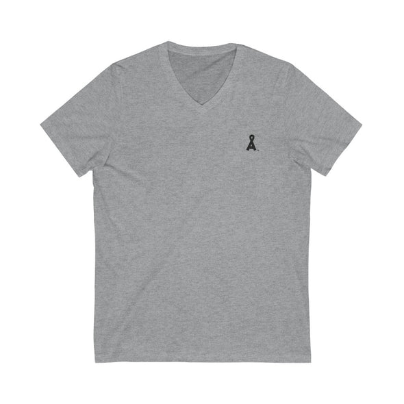 Women's Gray Alopecia A™ V-Neck T-Shirt