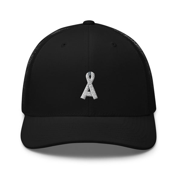 Women's Black Alopecia A™ Trucker Hat