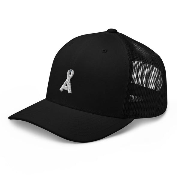 Women's Black Alopecia A™ Trucker Hat