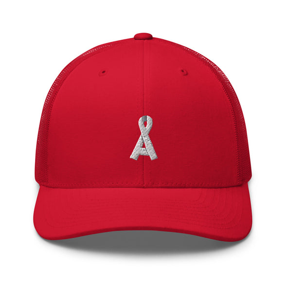 Men's Red Alopecia A™ Trucker Hat