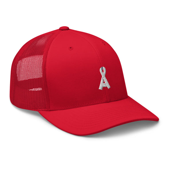 Women's Red Alopecia A™ Trucker Hat